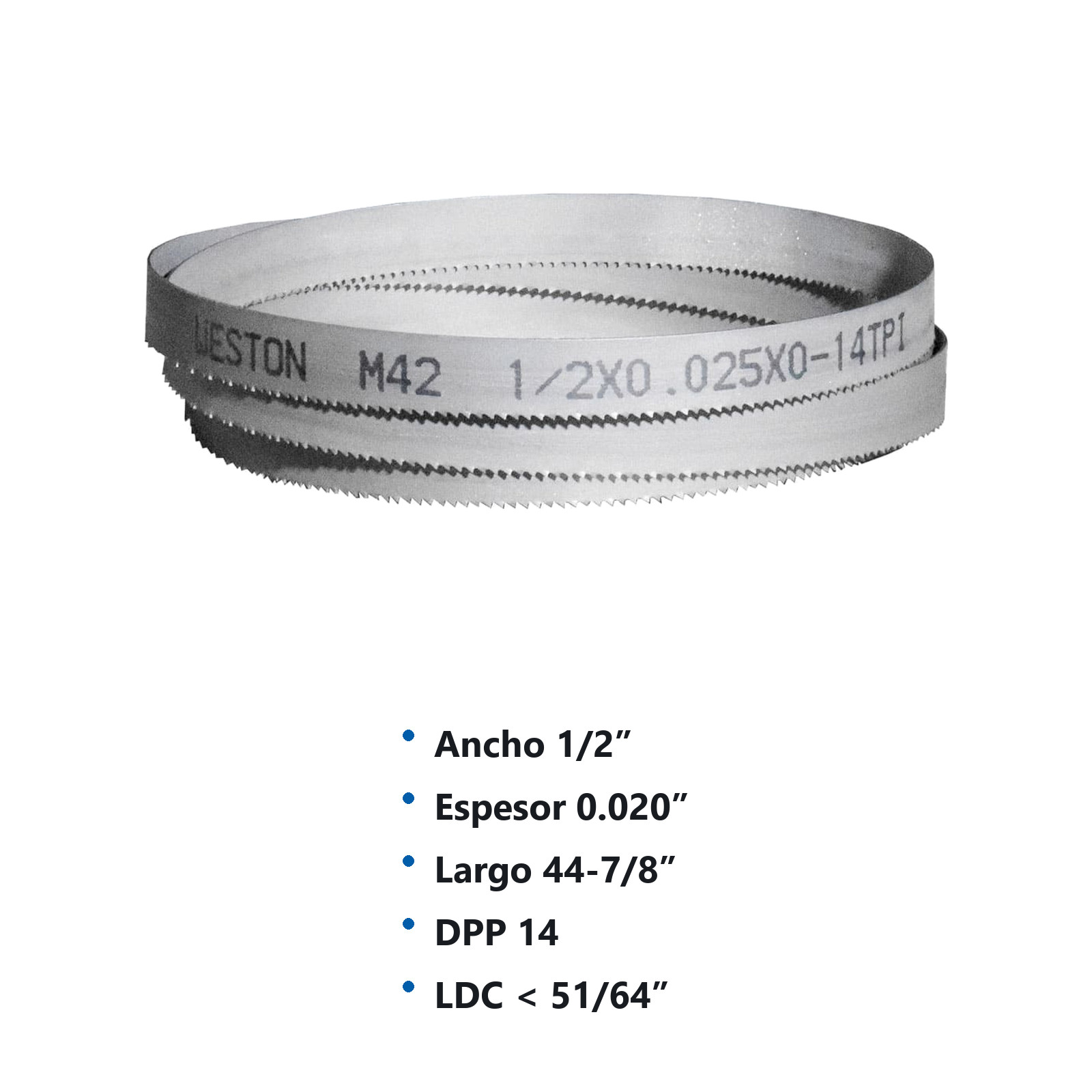 SIERRA CINTA SOLDABLE  1/2 x 0.025 x 44-7/8"    14  TPI - Imagen 4