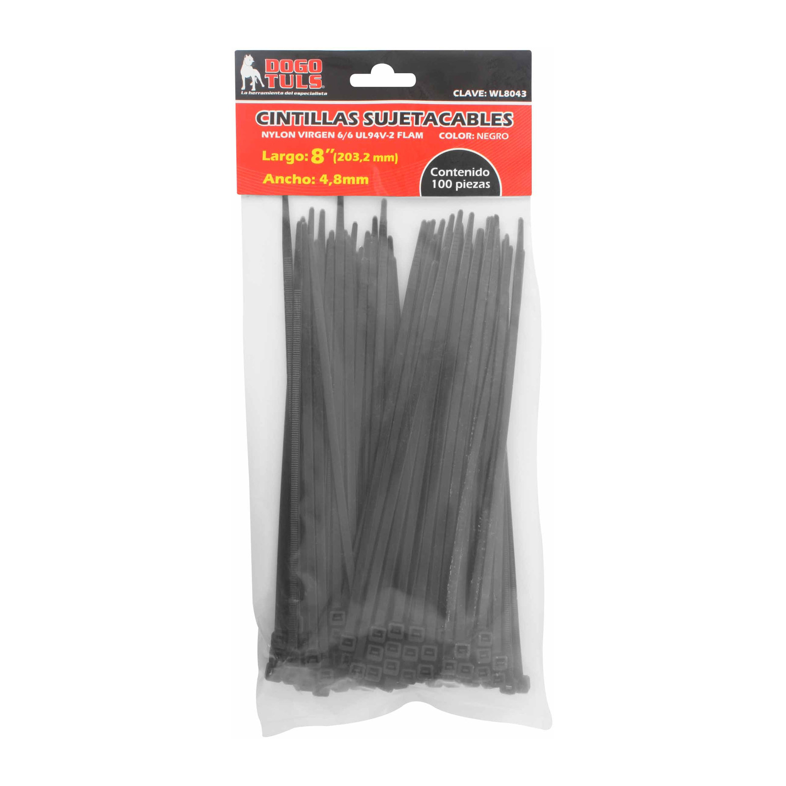 Cintilla Sujetacable Negra 8" - Imagen 4