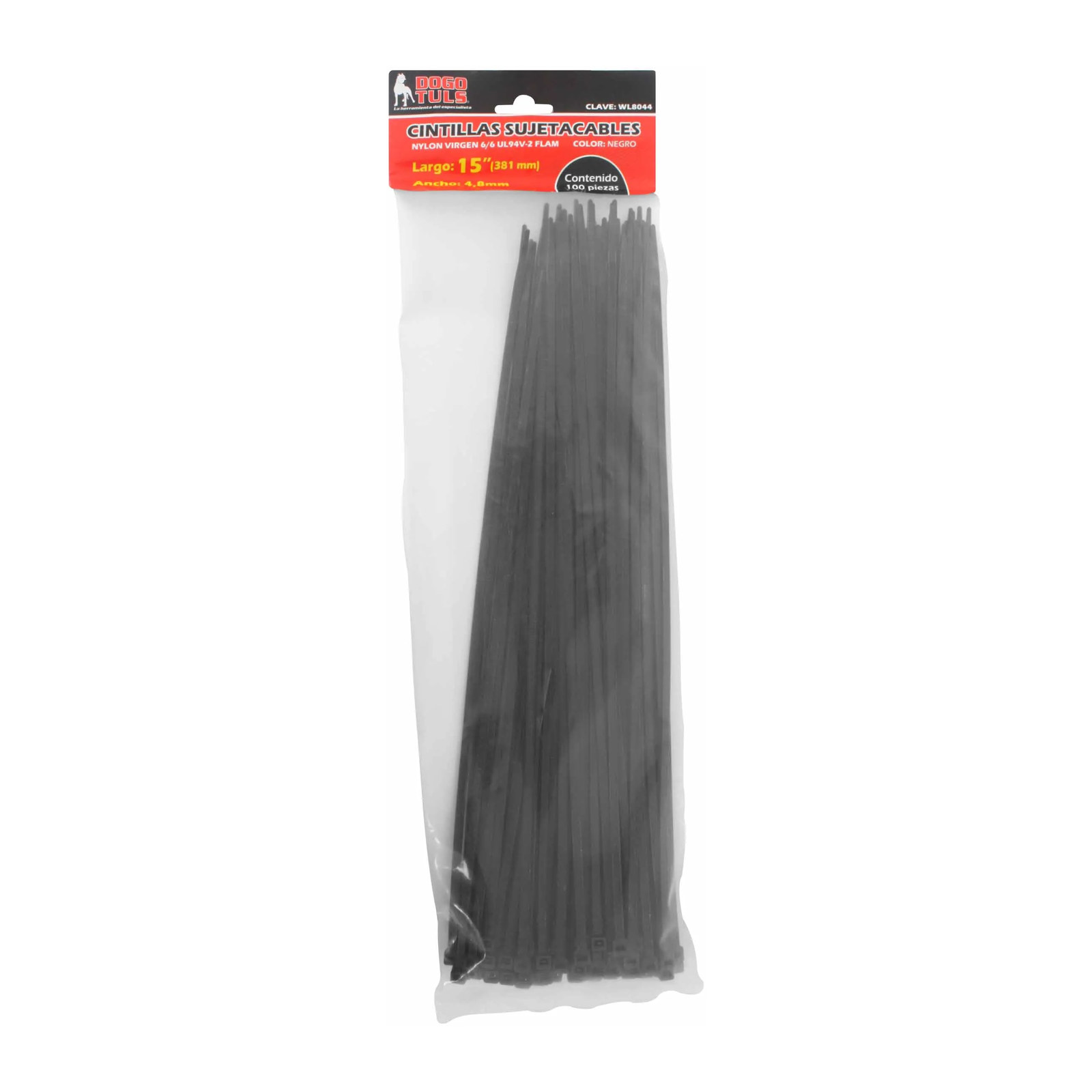 Cintilla Sujetacable Negra 15" - Imagen 2