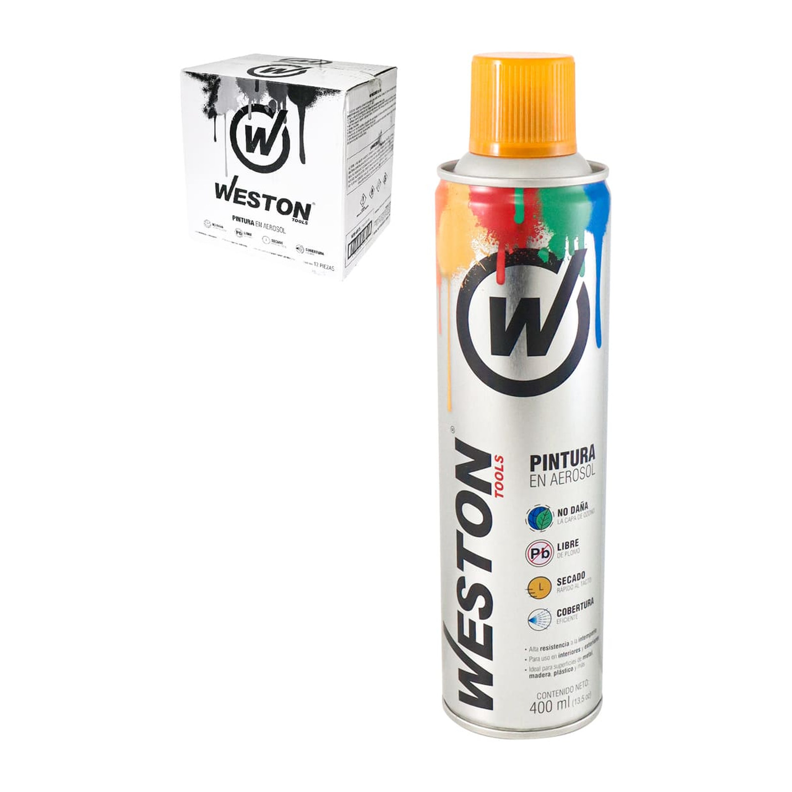 Pintura Aerosol Amarillo Girasol 400 ml Weston