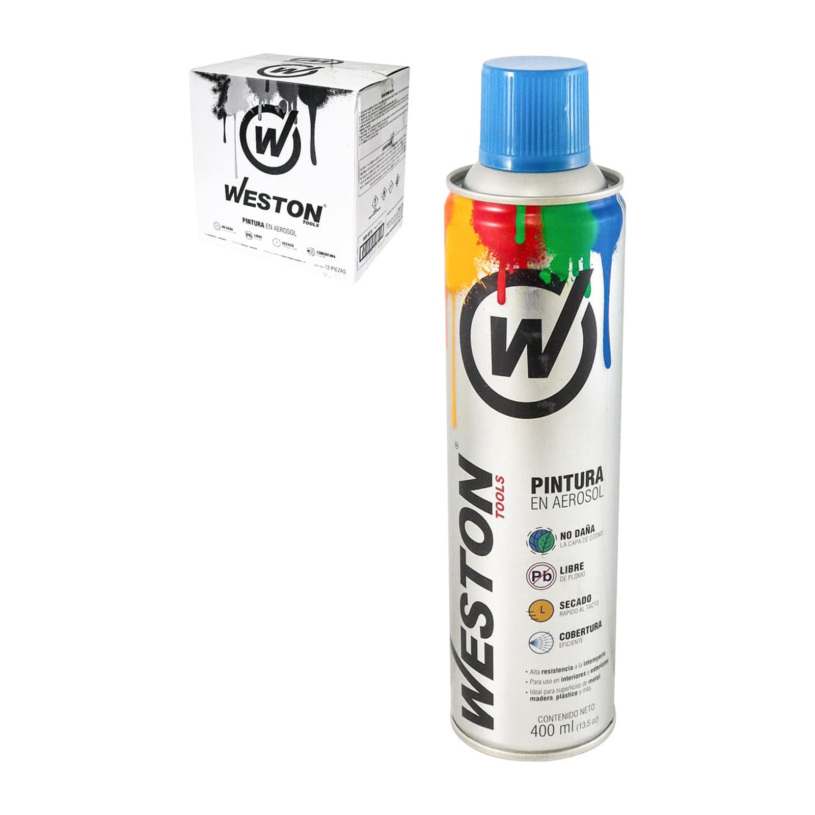 Pintura Aerosol Azul 400 ml Weston