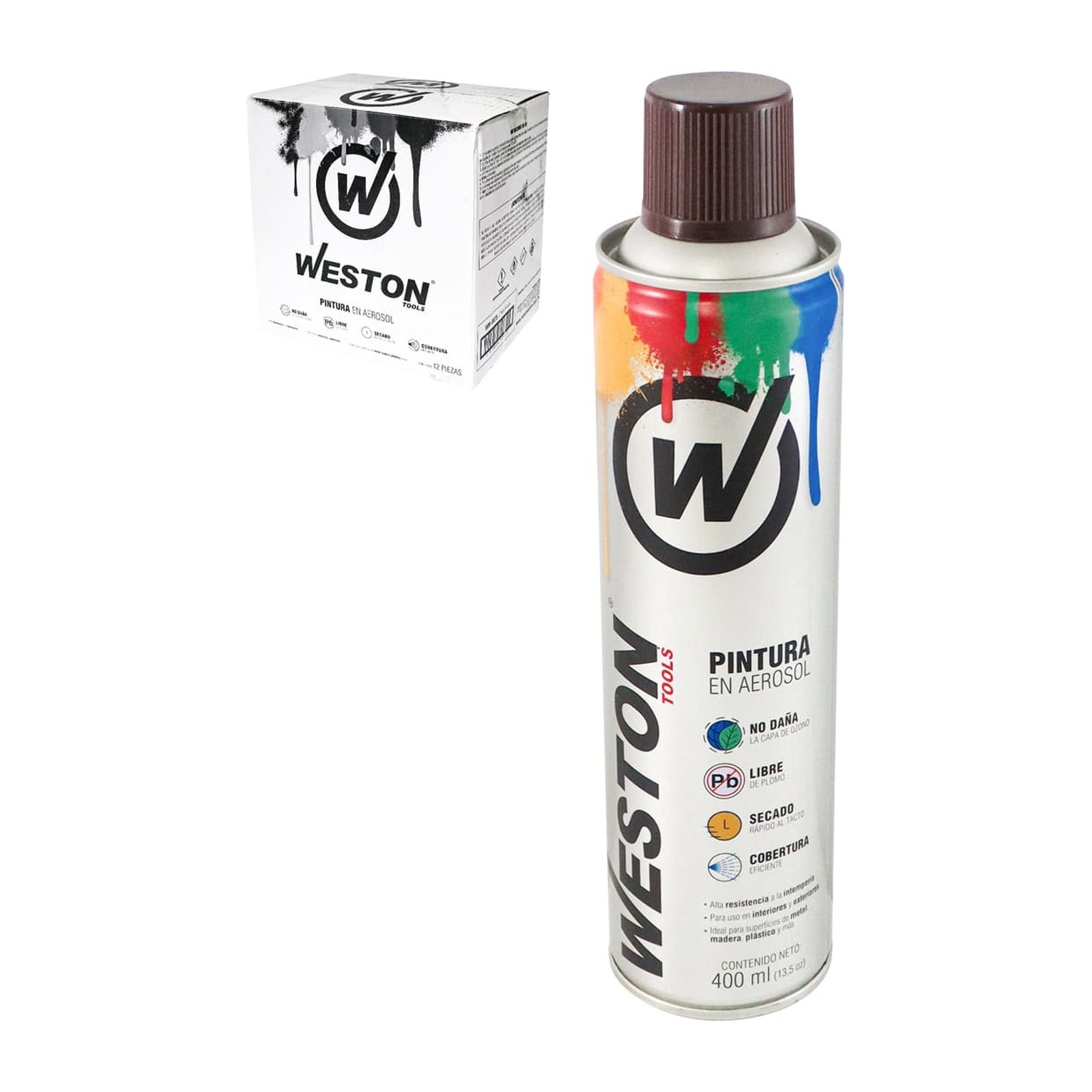 Pintura Aerosol Café Madera 400 ml Weston
