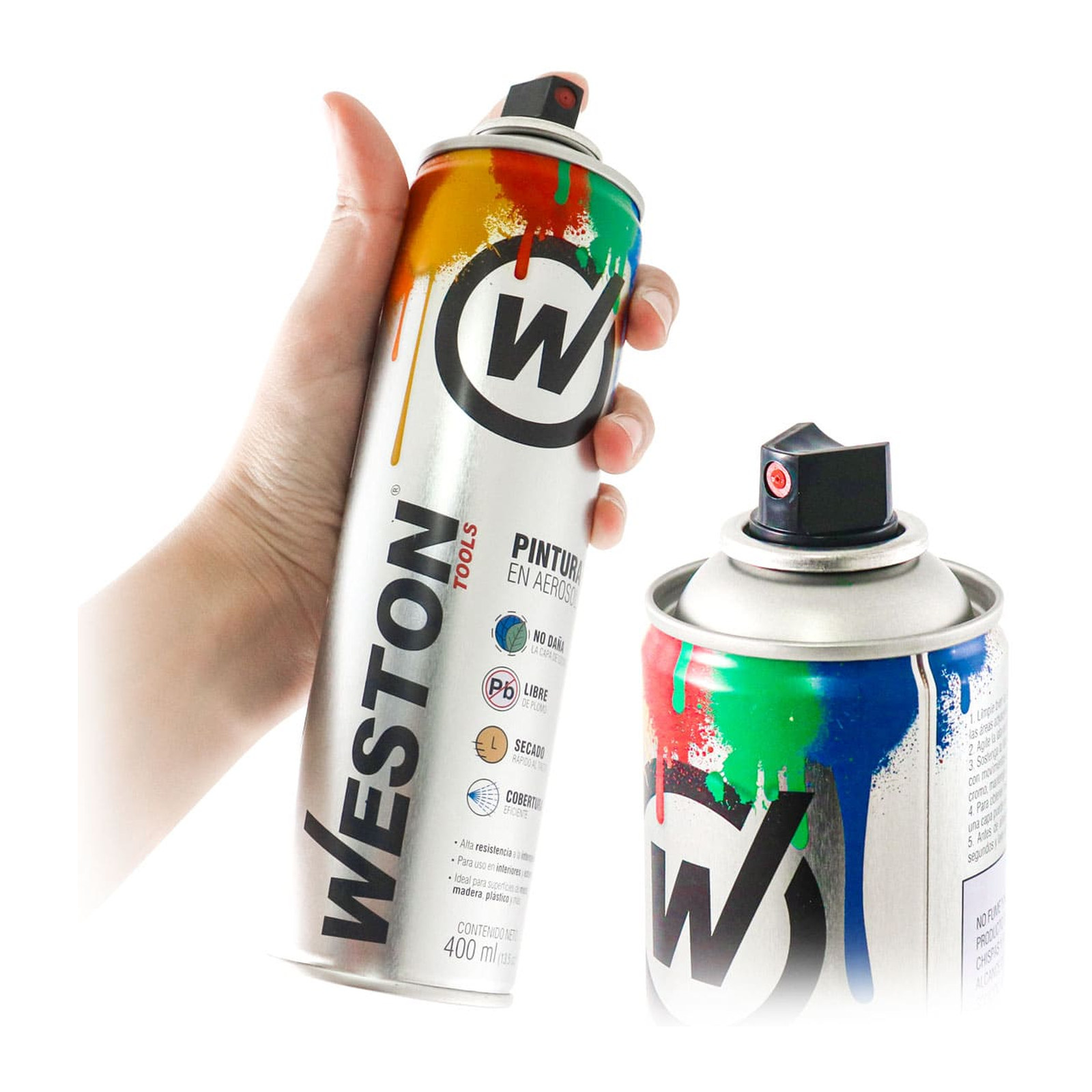 PINTURA AEROSOL GRIS OPACO 400ml - Imagen 3