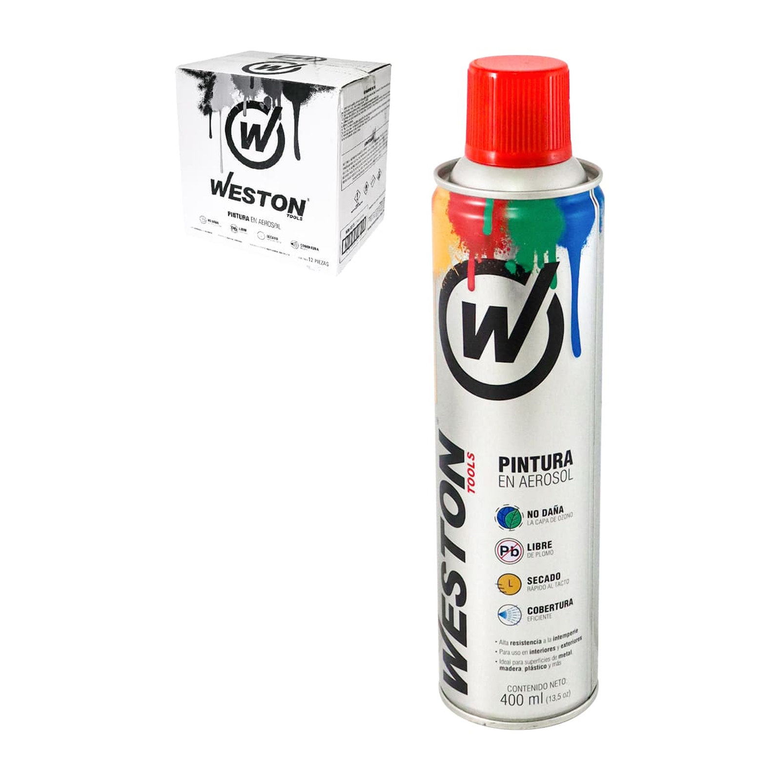 Pintura Aerosol Rojo Brillante 400 ml WESTON