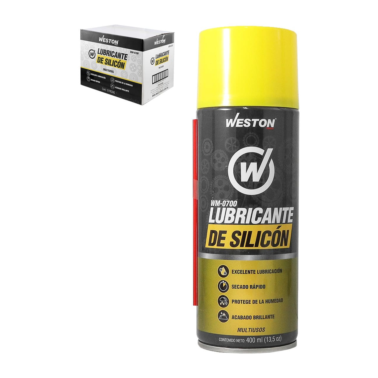 Lubricante de Silicón en Aerosol 400 ml WESTON