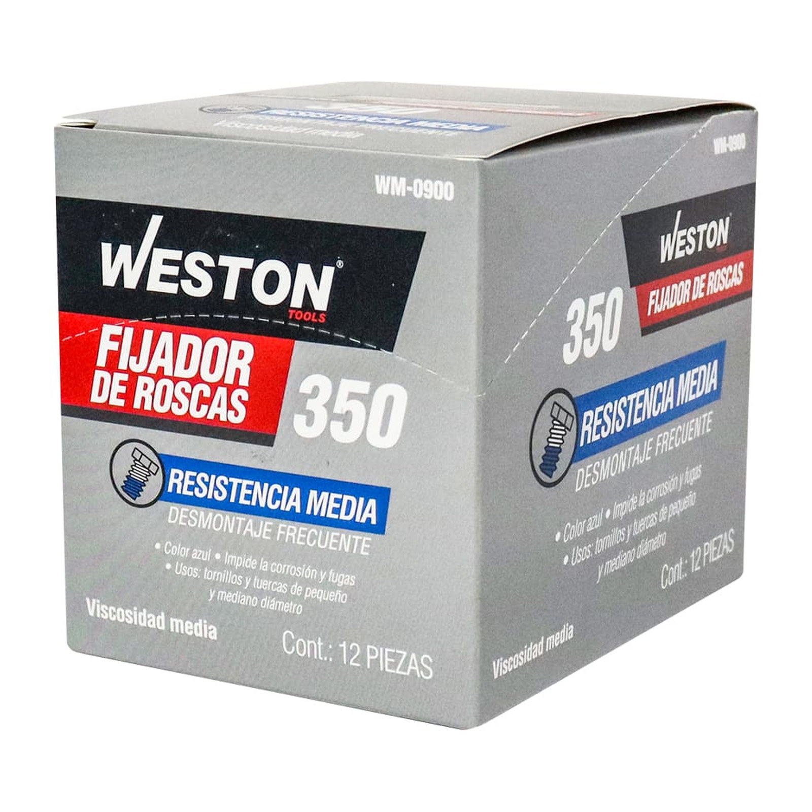 FIJADOR DE ROSCAS 350 RESISTENCIA MEDIA COLOR AZUL 10ml - Imagen 4