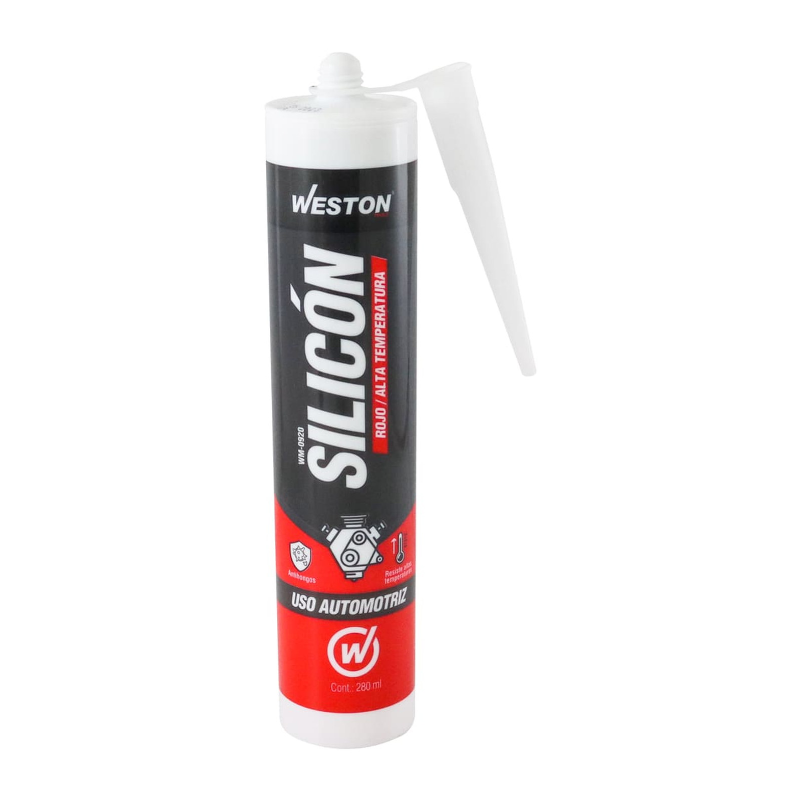 SILICON ROJO ALTA TEMPERATURA CARTUCHO 280g - Imagen 2