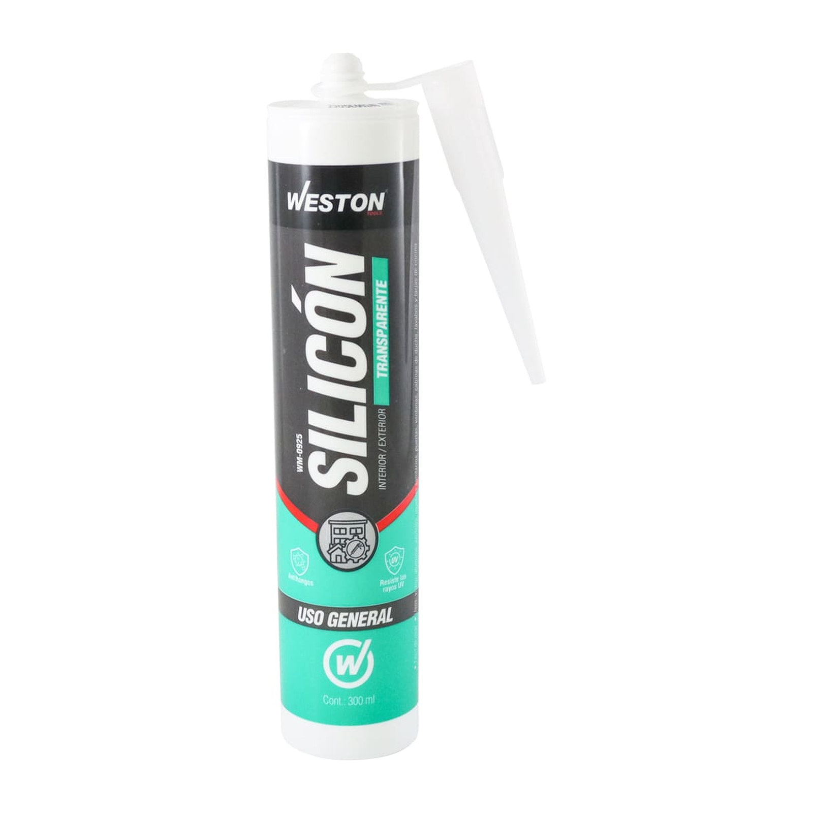 SILICON TRANSPARENTE USO GENERAL CARTUCHO 300ml - Imagen 2