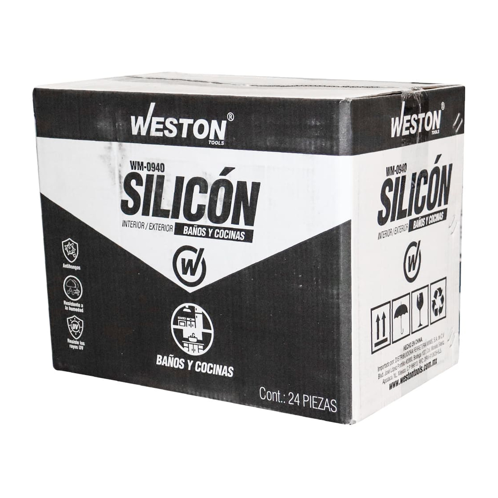 SILICON TRANSPARENTE P/BAÑOS Y COCINAS CARTUCHO 300ml - Imagen 4