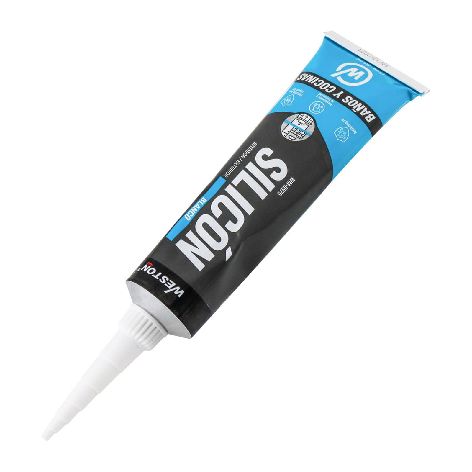 SILICON BLANCO P/BAÑOS Y COCINAS TUBO 85ml - Imagen 2