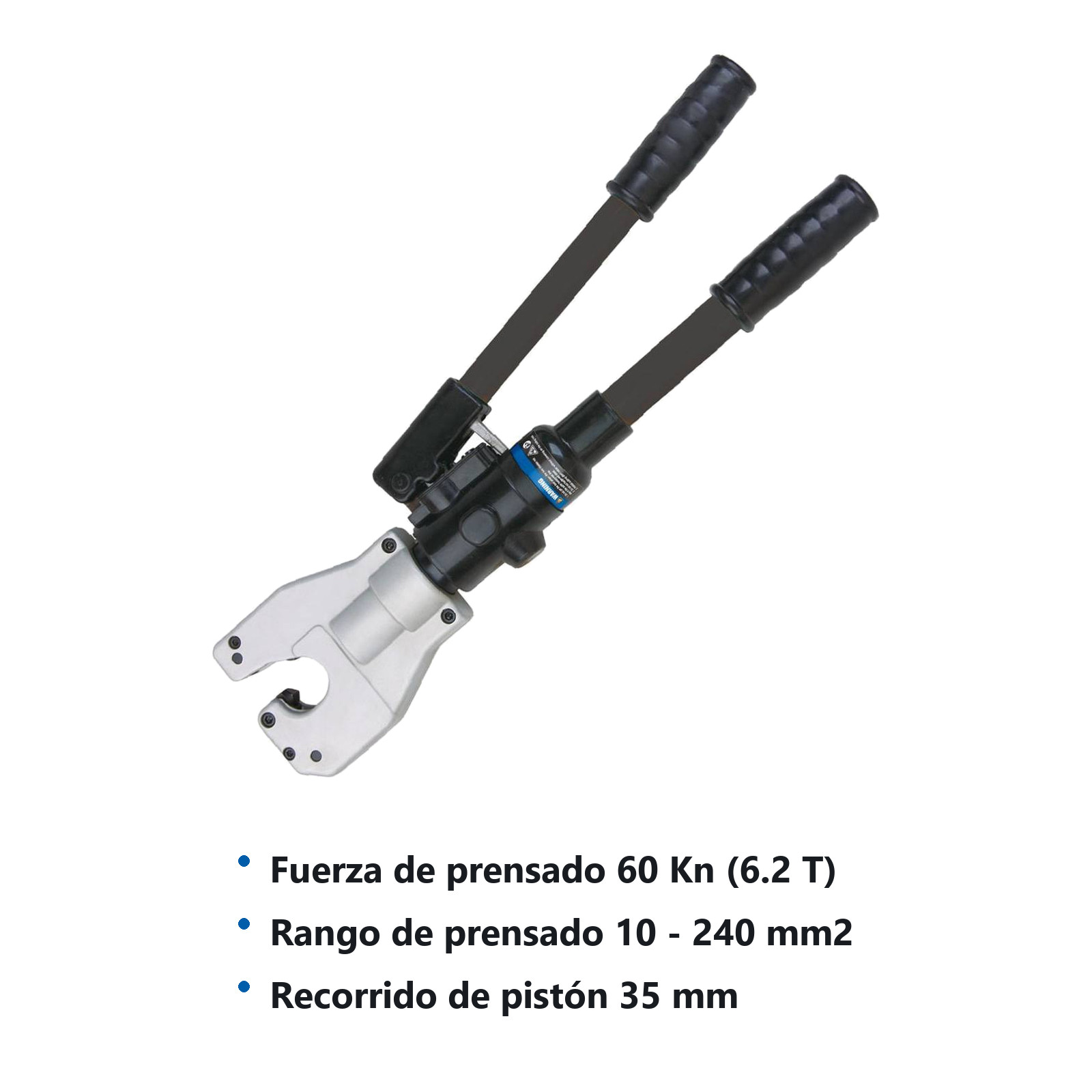 PINZA DE COMPRESION HIDRAULICA 60KN (HASTA 240MM) AJUSTE AUTOMATICO - Imagen 2