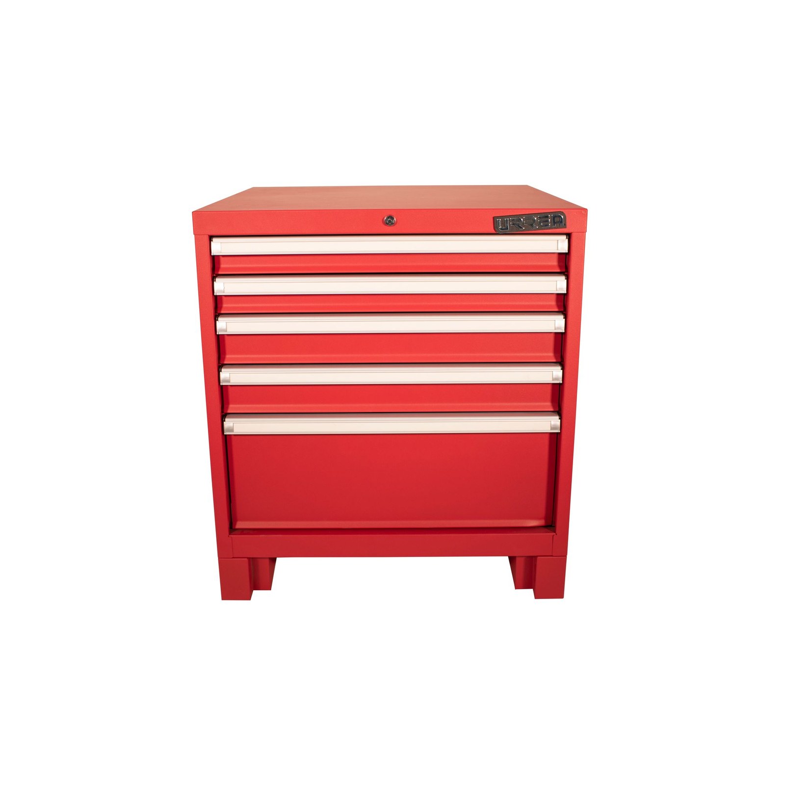 Gabinete fijo con 5 gavetas color rojo serie X 28" Urrea - Imagen 3
