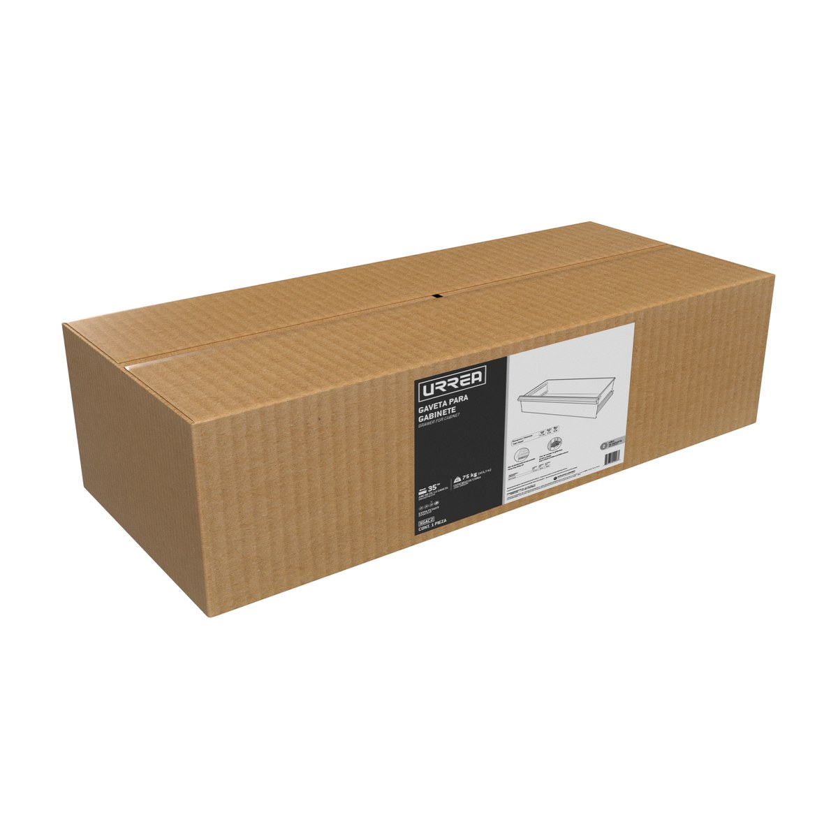 Gaveta para gabinete modular de entrepaños serie X 8" Urrea - Imagen 2