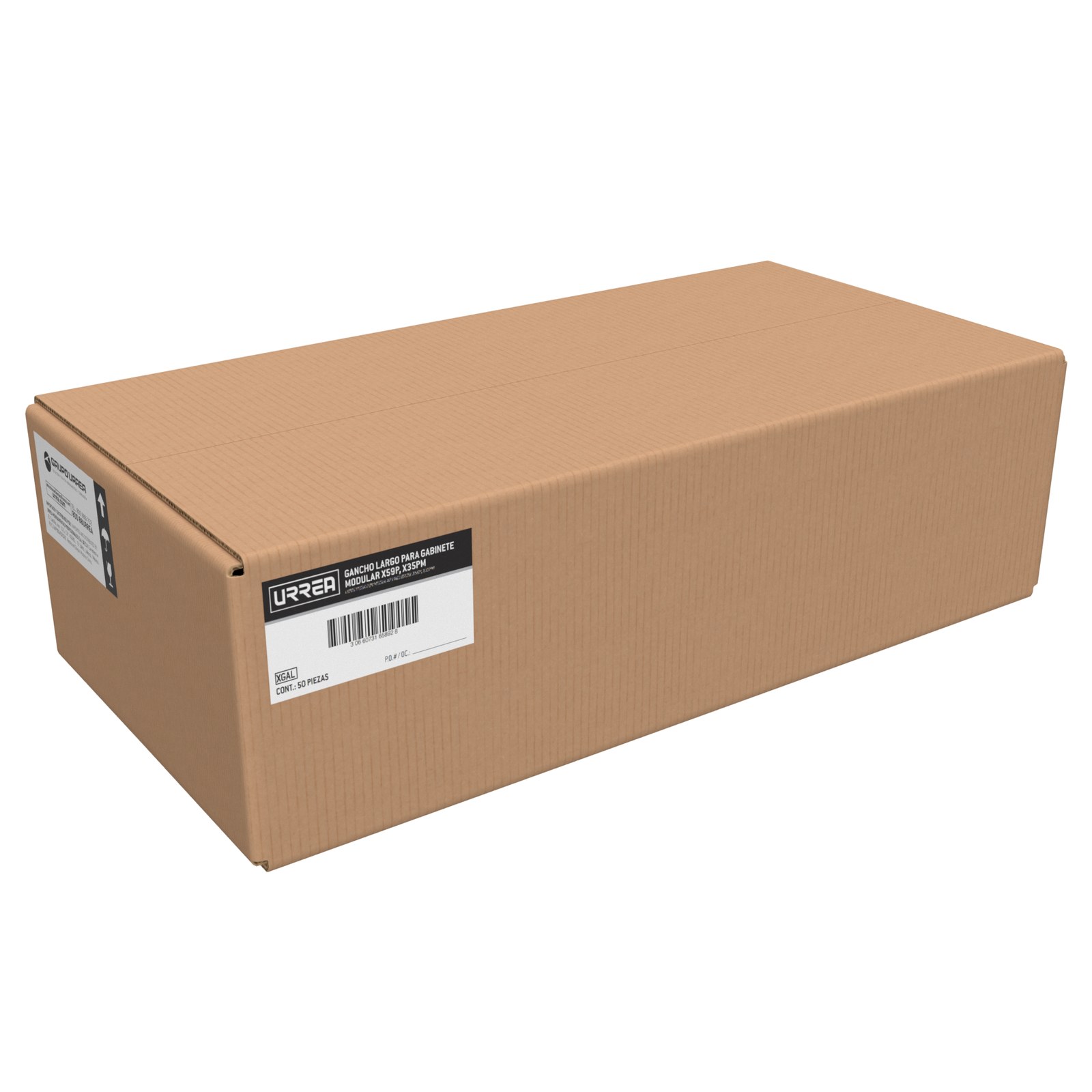 Gancho largo doble para gabinete modular serie X Urrea - Imagen 2