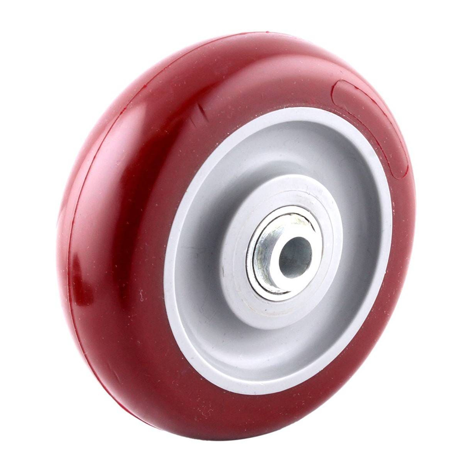 Rueda de Poliuretano Marrón 5x1-1/4" con Balero Weston