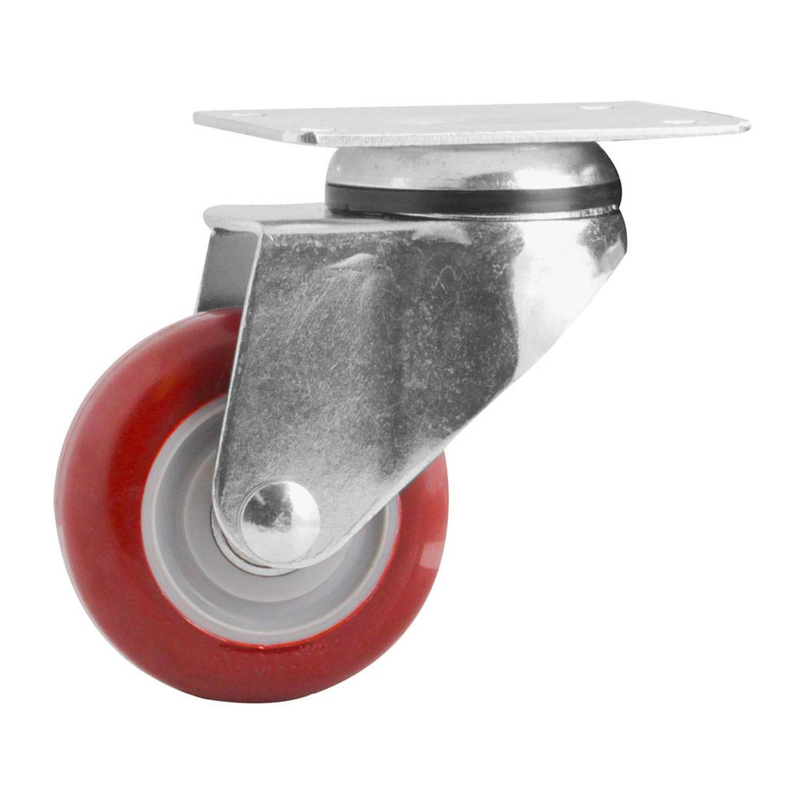 Rodaja Giratoria de Poliuretano Marrón 3x1-1/4" Weston