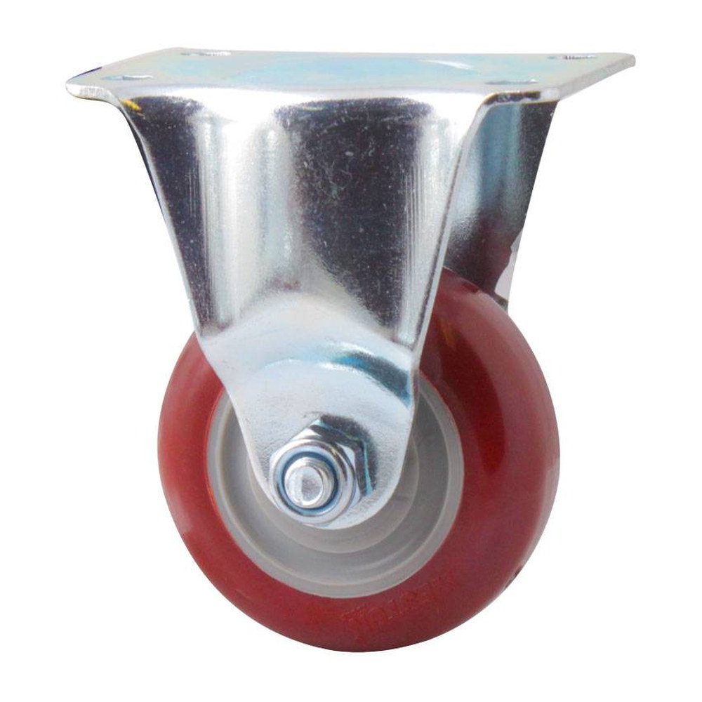 Rodaja Fija de Poliuretano Marrón 4x1-1/4" Weston