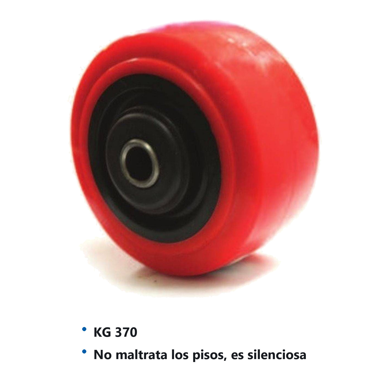 RUEDA 8X2" PU /PP   C/BALERO - Imagen 2