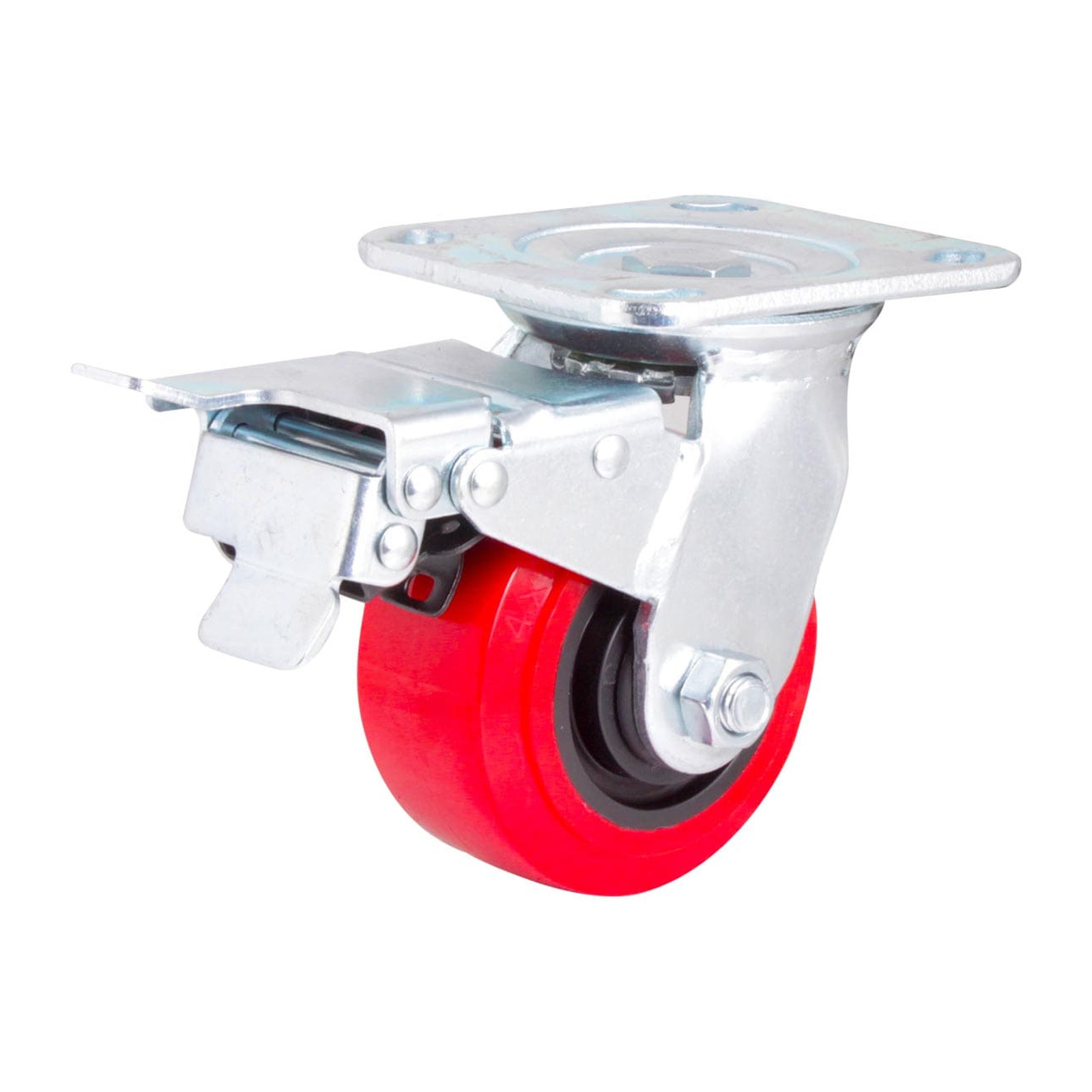 Rodaja de Poliuretano Giratoria con Freno Total 4 x 2" Weston