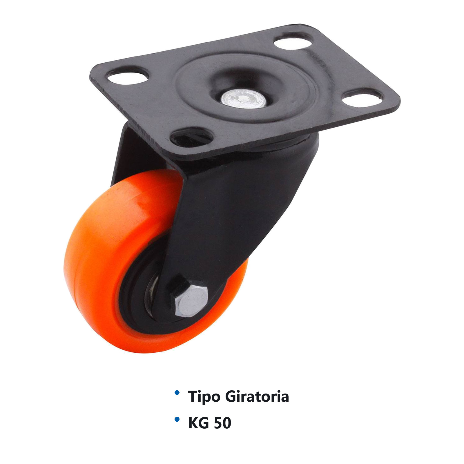 RODAJA NARANJA PU C/BALERO GIRA. 1-1/2 x 7/8" - Imagen 2