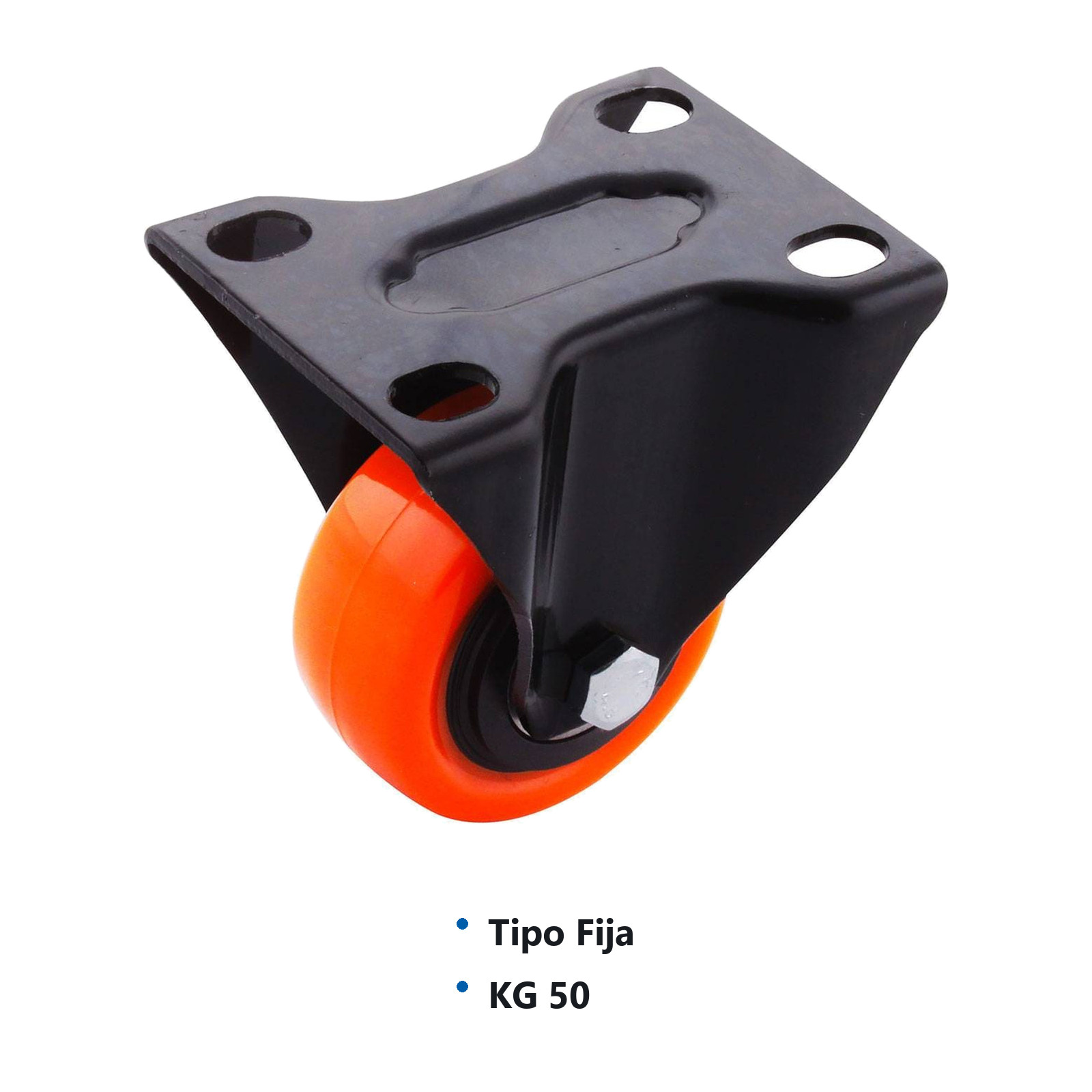 RODAJA NARANJA PU C/BALERO FIJA 1-1/2 x 7/8" - Imagen 2