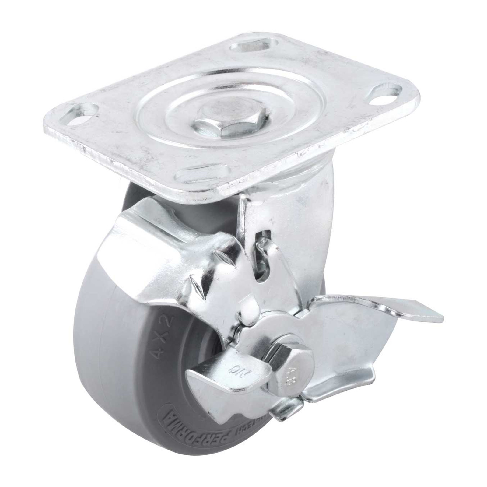 Rodaja TPR Hi-Performance Giratoria con Freno 4x2" Weston
