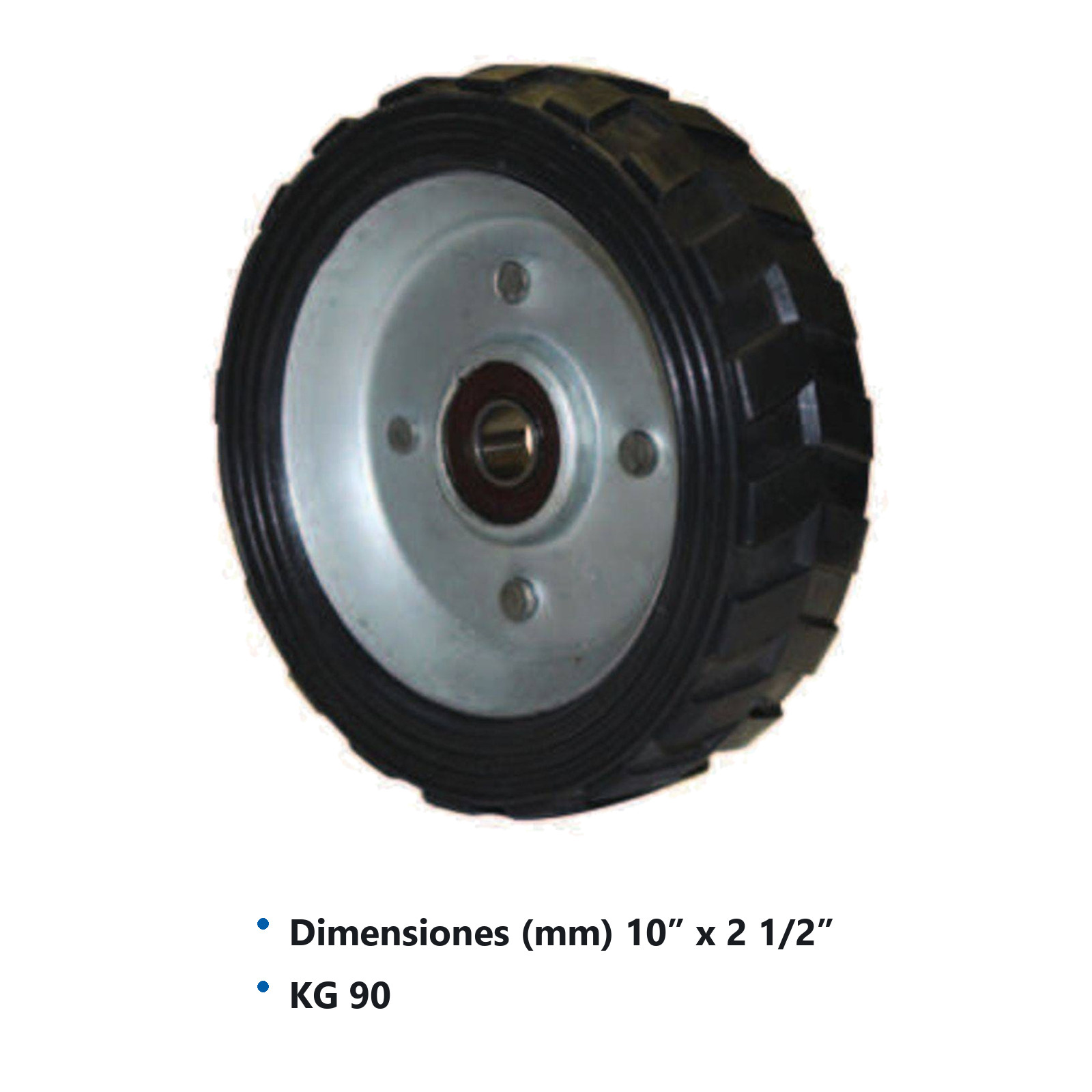 RUEDA P/DIABLO 10X5/8" 2 BALERO - Imagen 2