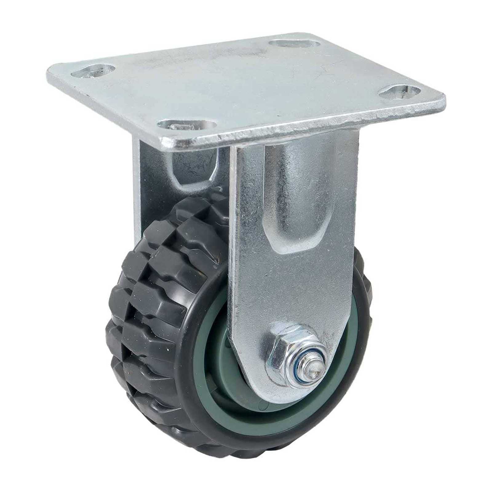 Rodaja Fija Tipo Tractor de Poliuretano con Centro de Polipropileno 4" (100x50 mm) Weston