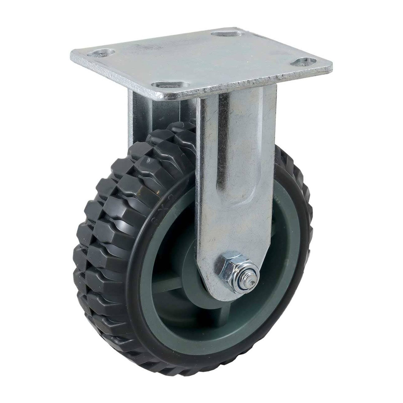 Rodaja Fija Tipo Tractor de Poliuretano con Centro de Polipropileno 6" (150x50 mm) Weston