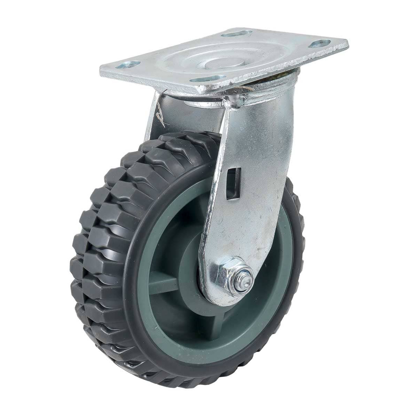 Rodaja Giratoria Tipo Tractor 6" (150x50 mm) Centro PP con Banda PU WESTON