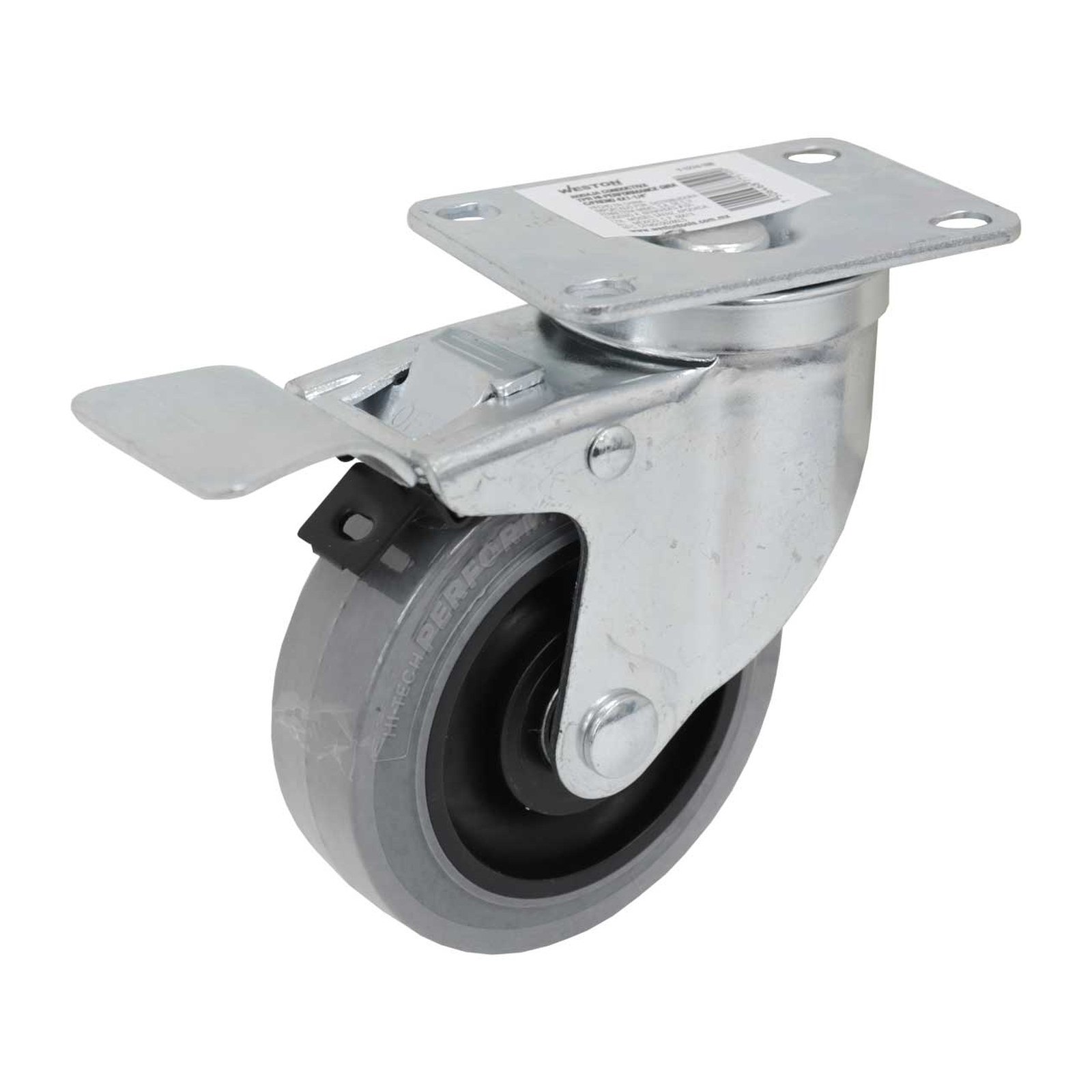 Rodaja Conductiva TPR Alta Performance con Freno 4 x 1-1/4" Weston
