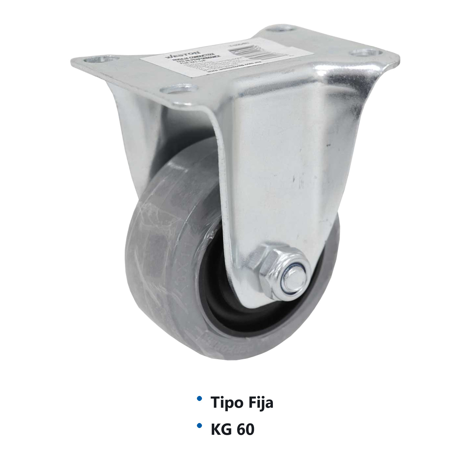 RODAJA CONDUCTIVA TPR HI-PERFORMANCE FIJA 3X1-1/4" - Imagen 2