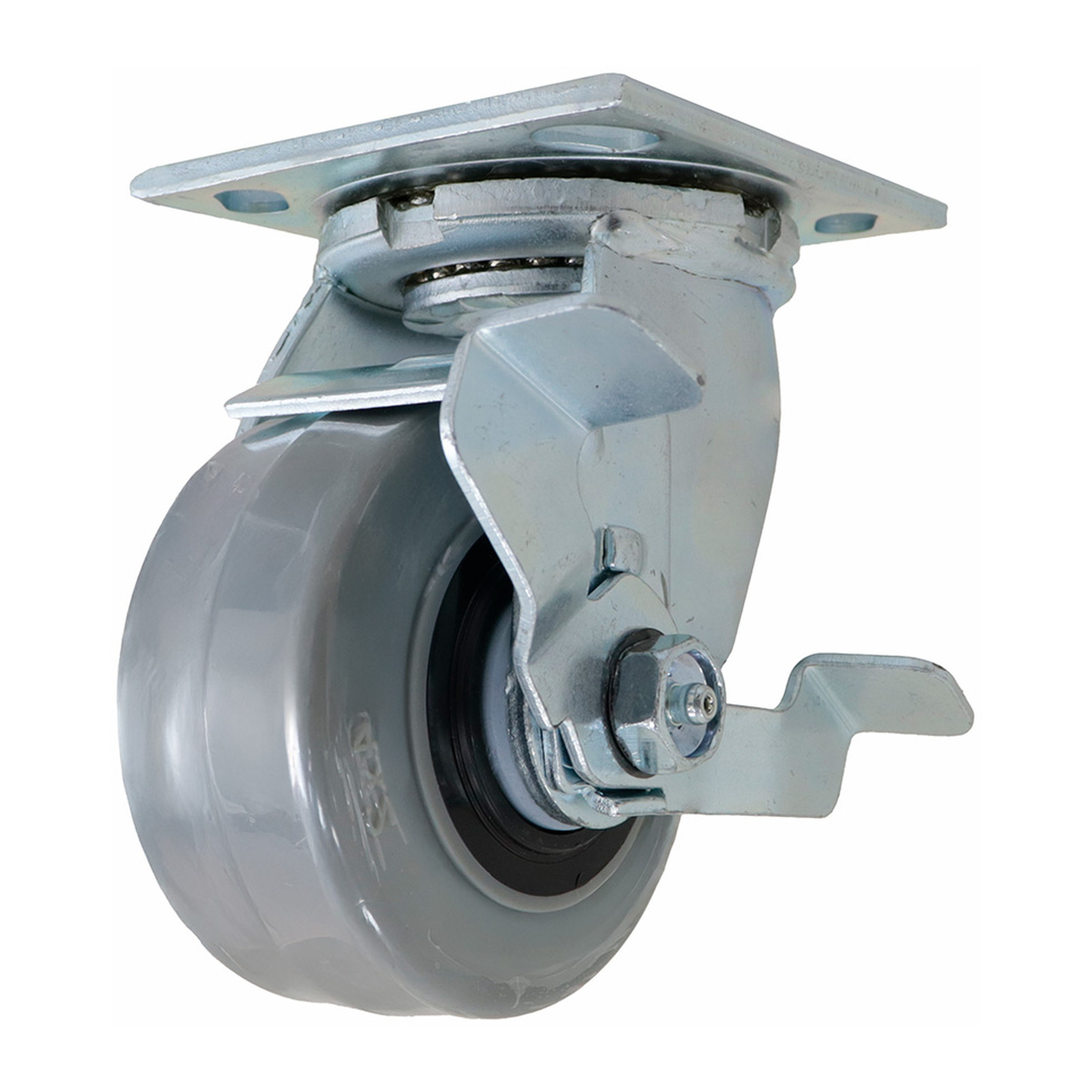 RODAJA ANTIESTATICA TPR GIRATORIA CON FRENO 4" x 2"