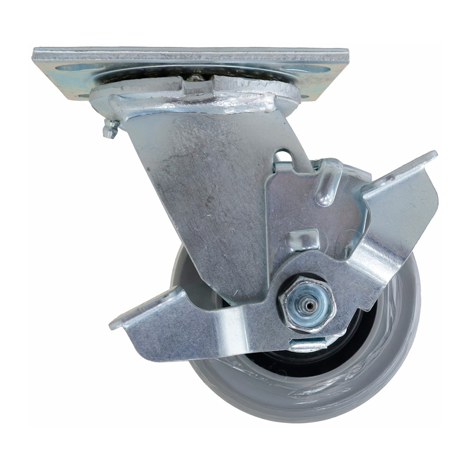 RODAJA ANTIESTATICA TPR GIRATORIA CON FRENO 4" x 2" - Imagen 2