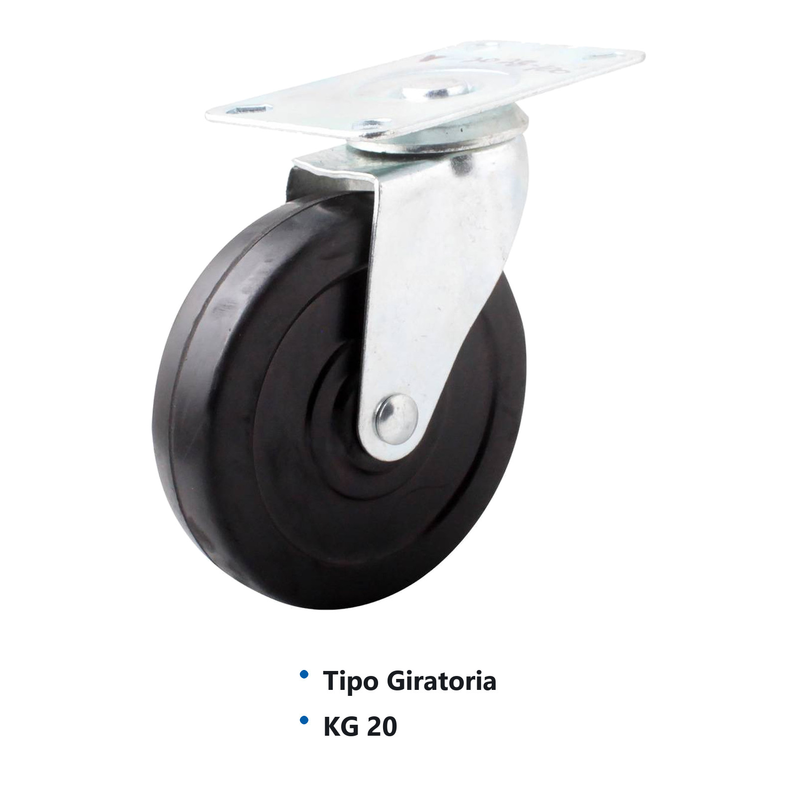 RODAJA DE HULE GIRA. 40X17MM (Precio x pieza - Empaque c/4 pzas) - Imagen 2