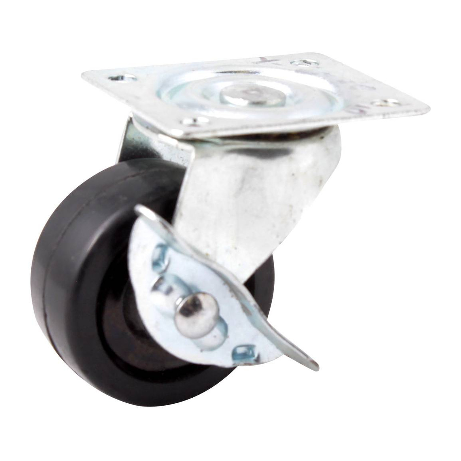 Rodaja Giratoria con Freno de Hule 75x28 mm Weston