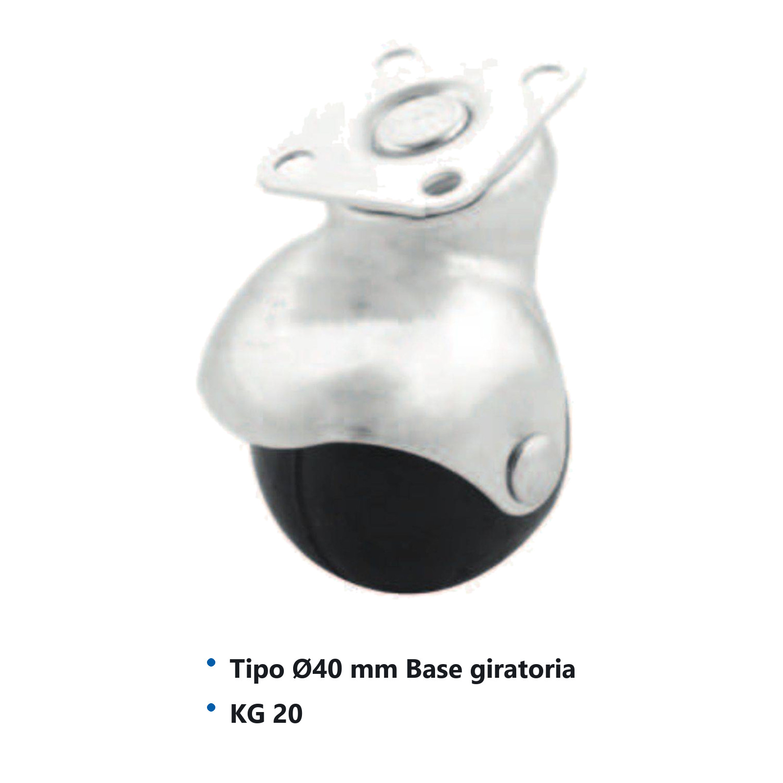 RODAJA DE BOLA GIRA. 40MM Ø - Imagen 2