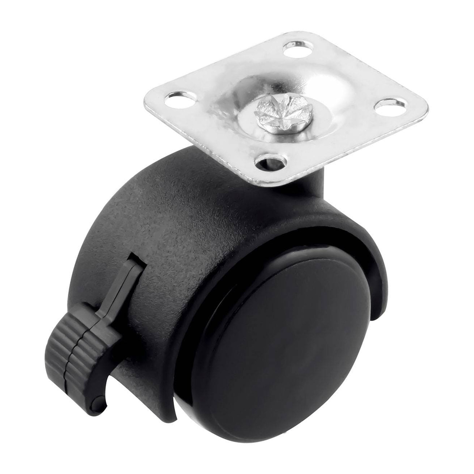 Rodaja Tipo Yoyo con Placa y Freno 40mm x 40mm WESTON (Empaque c/4 pzas)