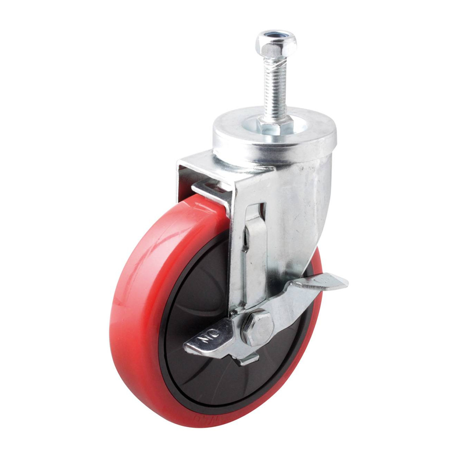 Rodaja con Freno 5" x 1-1/4" con Poste 60 mm WESTON