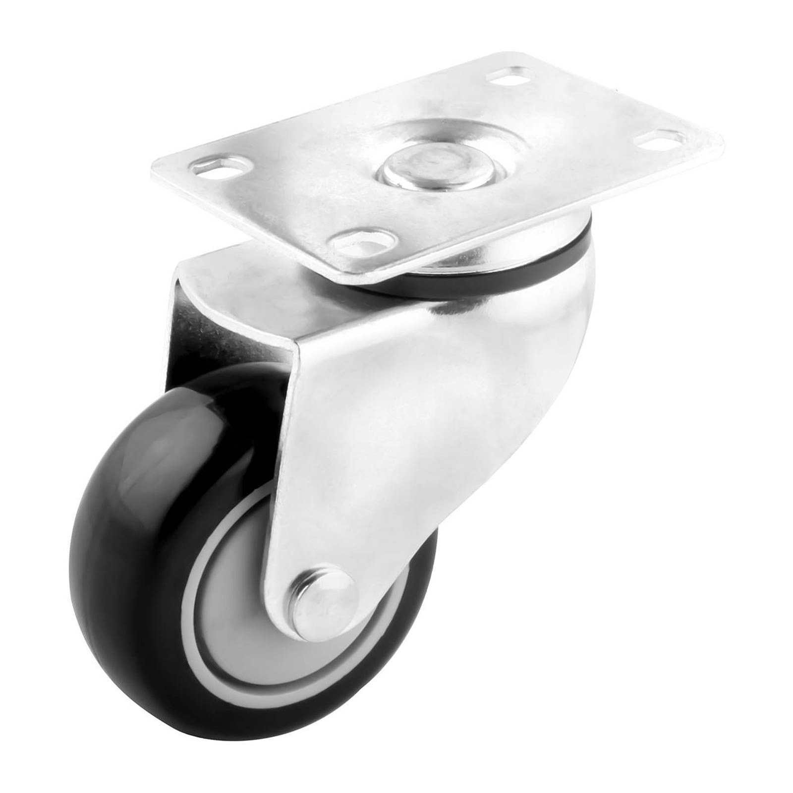 Rodaja Giratoria de Poliuretano / Polipropileno para Carrito Super 126x32 mm Weston