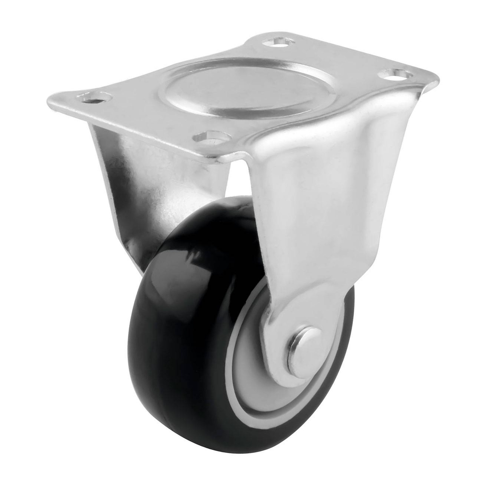 Rodaja de Poliuretano con Placa de Polipropileno Super Fija 77mm x 32mm Weston