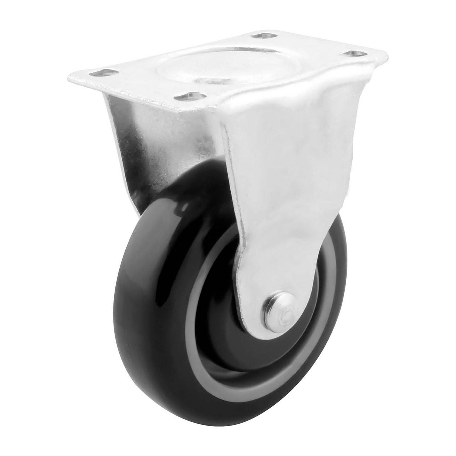 Rodaja Fija para Carrito Weston 4" x 1-1/4" Poliuretano / Polipropileno