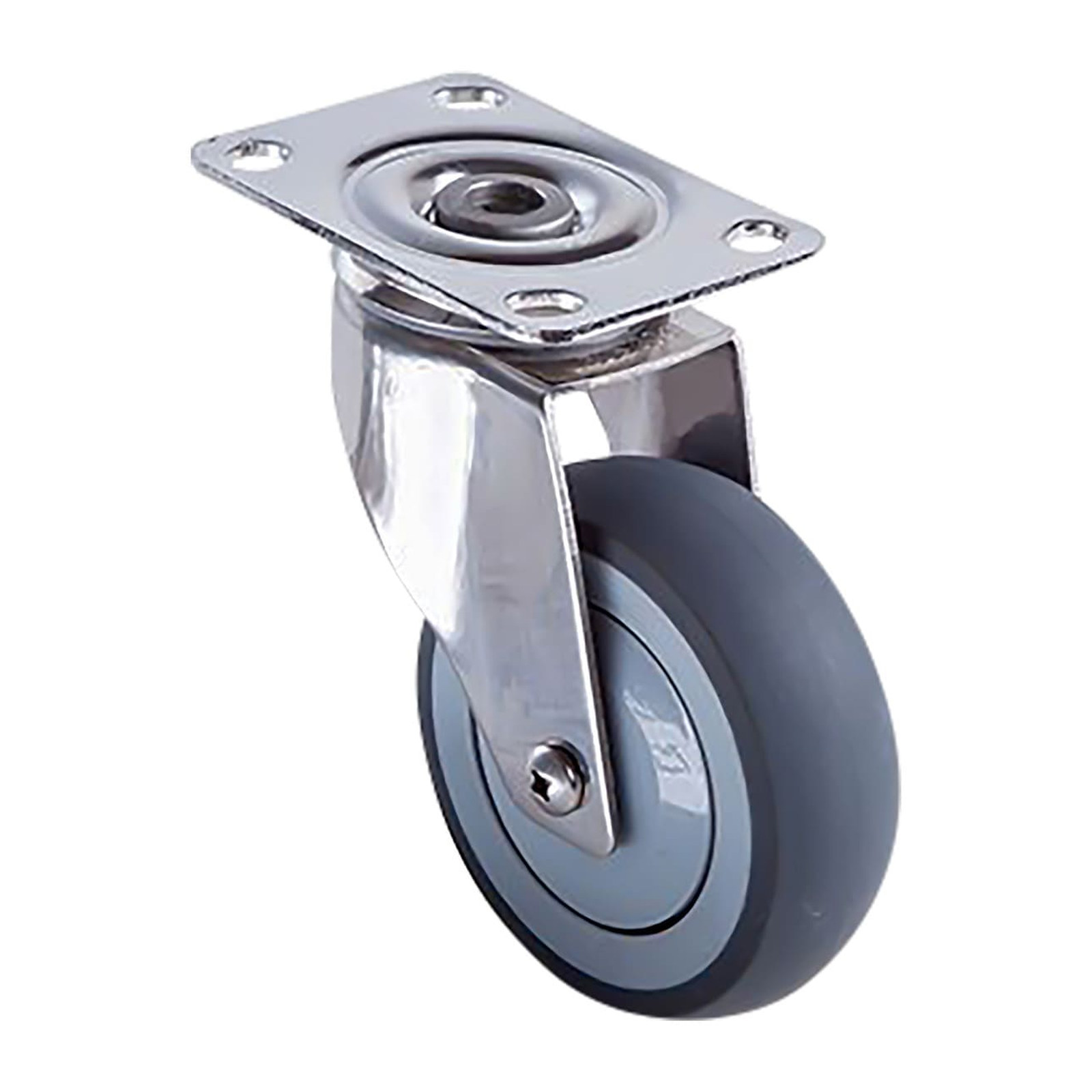 Rodaja TPR Giratoria con Horquilla de Acero Inoxidable Uso Medio 3'' x 1-1/4'' WESTON