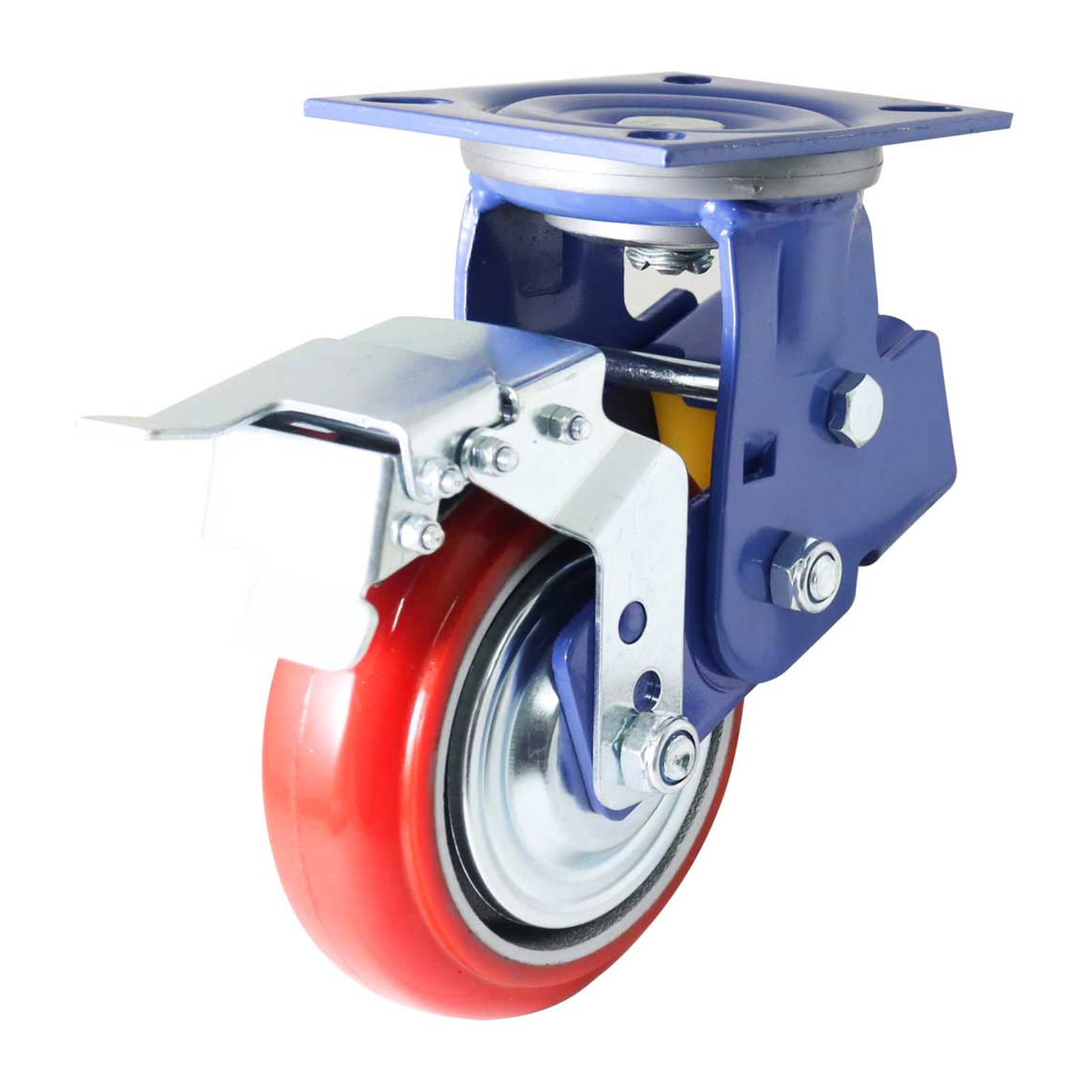 Rodaja Amortiguadora de Poliuretano Giratoria con Freno 6 x 2" Weston