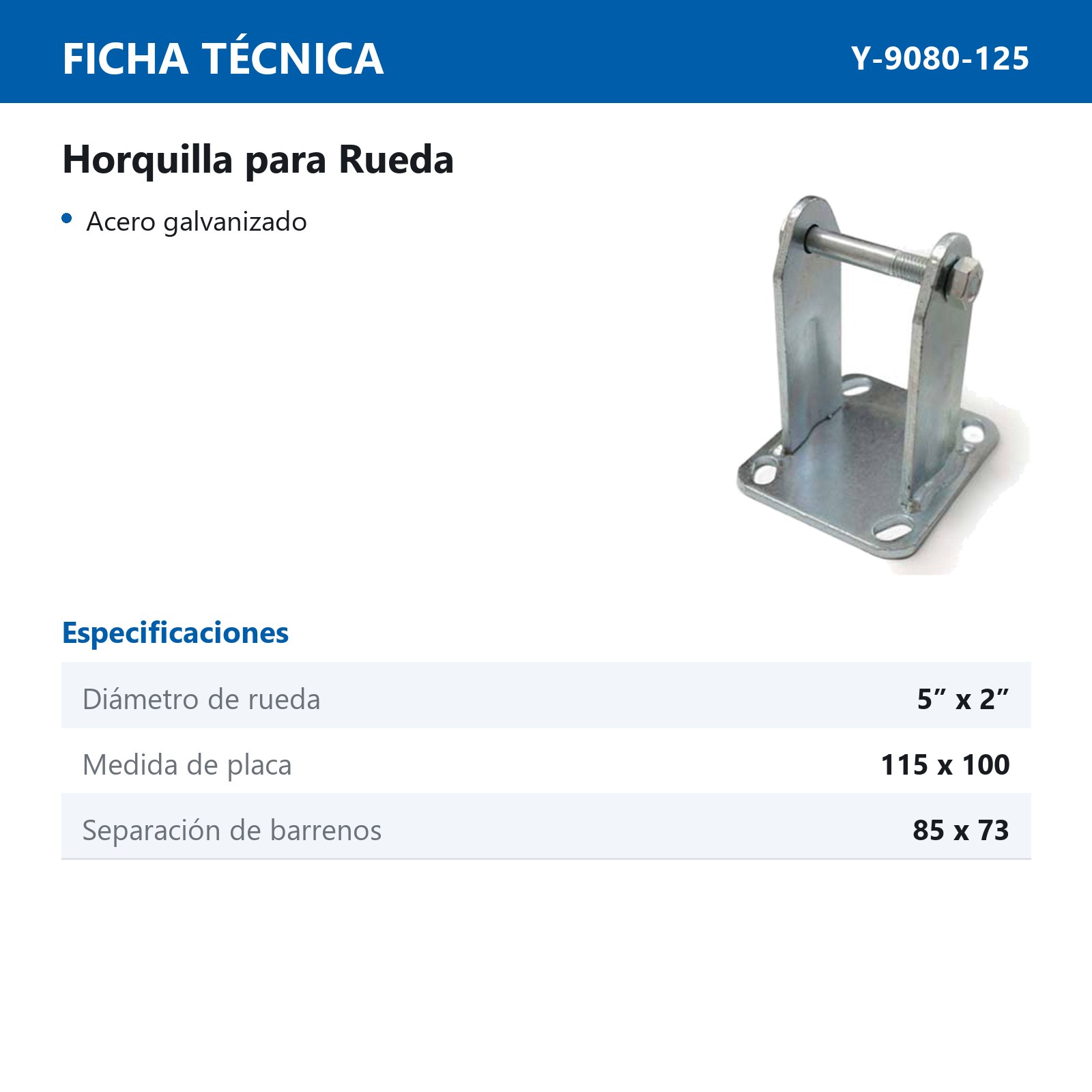HORQUILLA FIJA 5X2 - Imagen 2