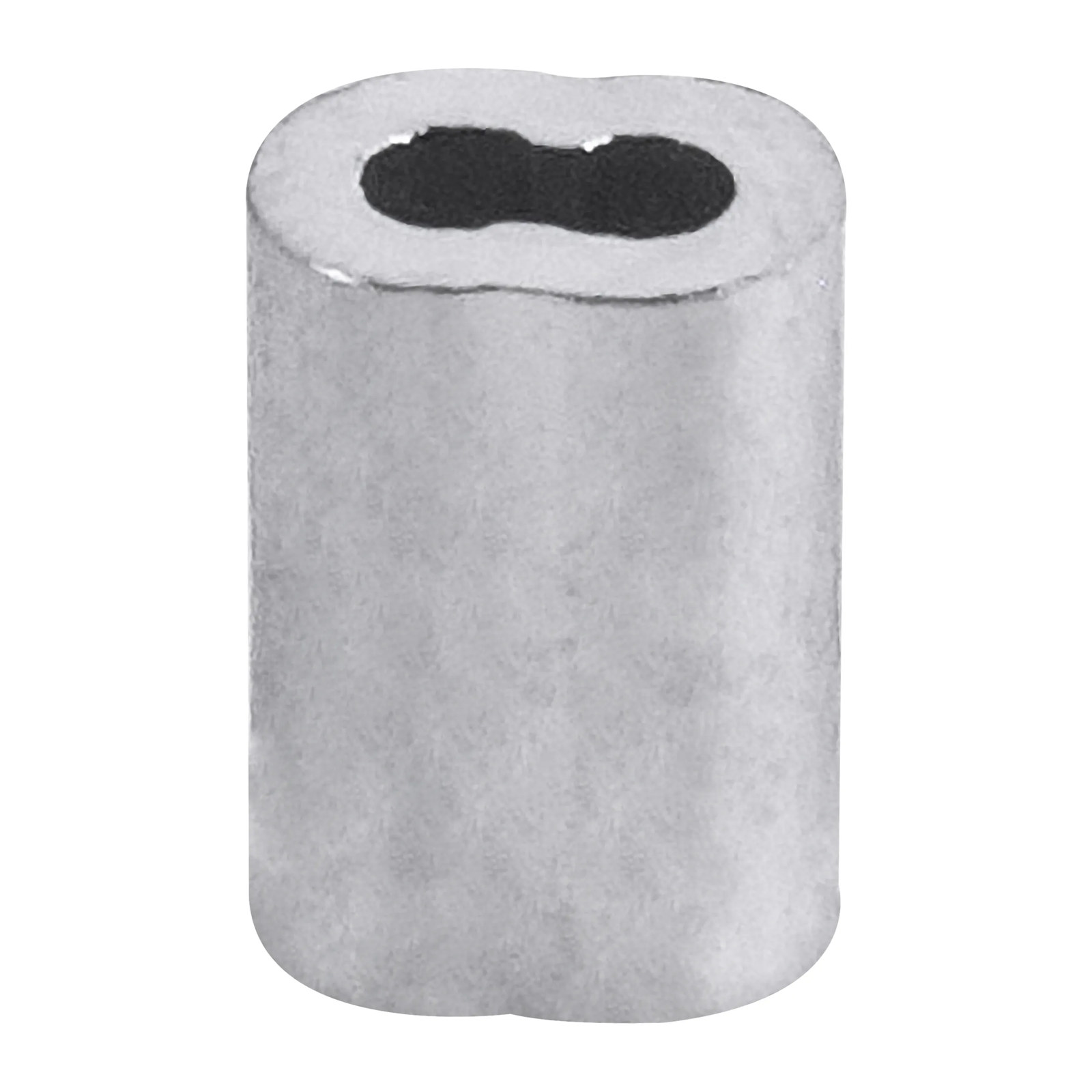 Casquillo Aluminio Doble 1/16" - Paquete 50 Piezas