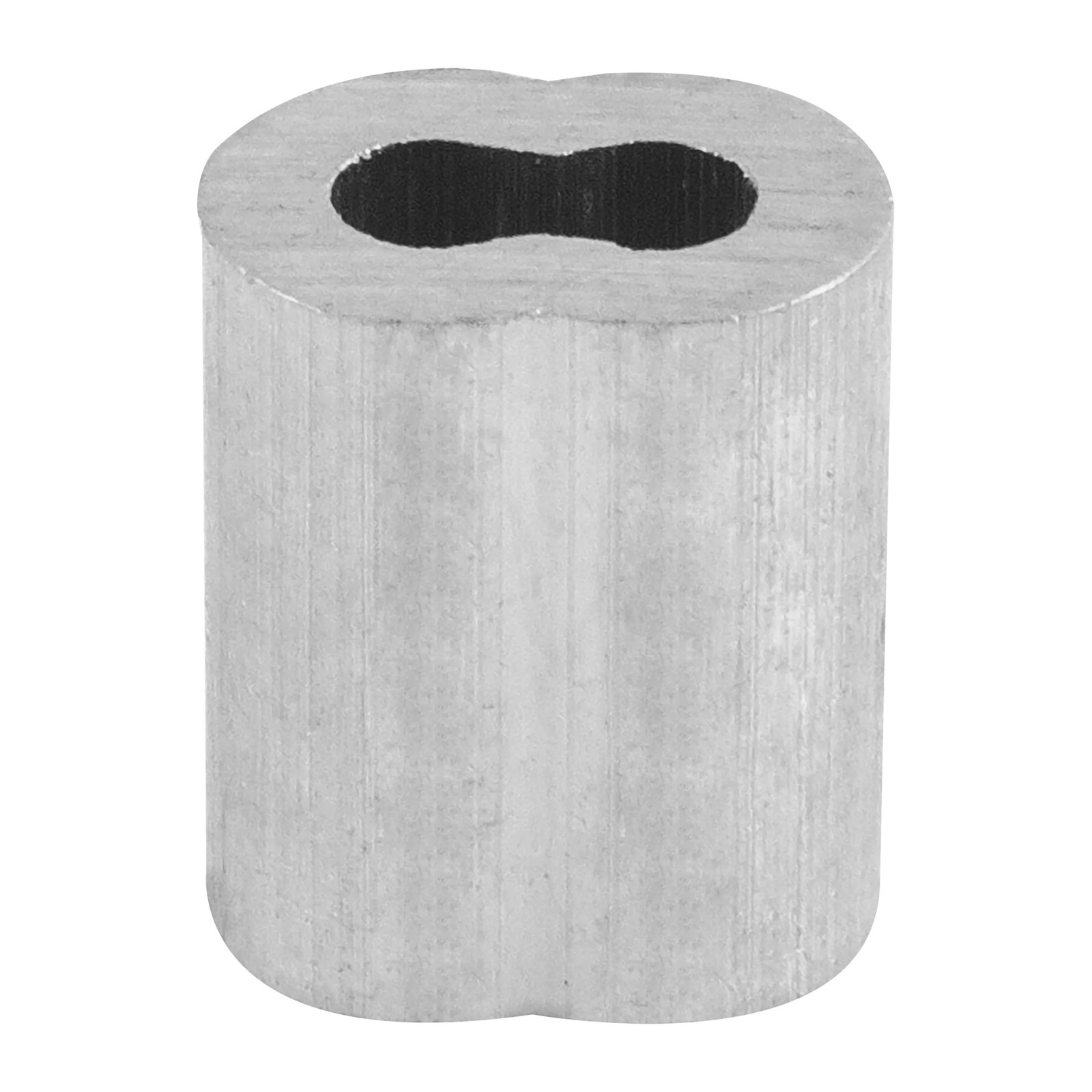 Casquillo Aluminio Doble 1/8" - Paquete 50 Piezas