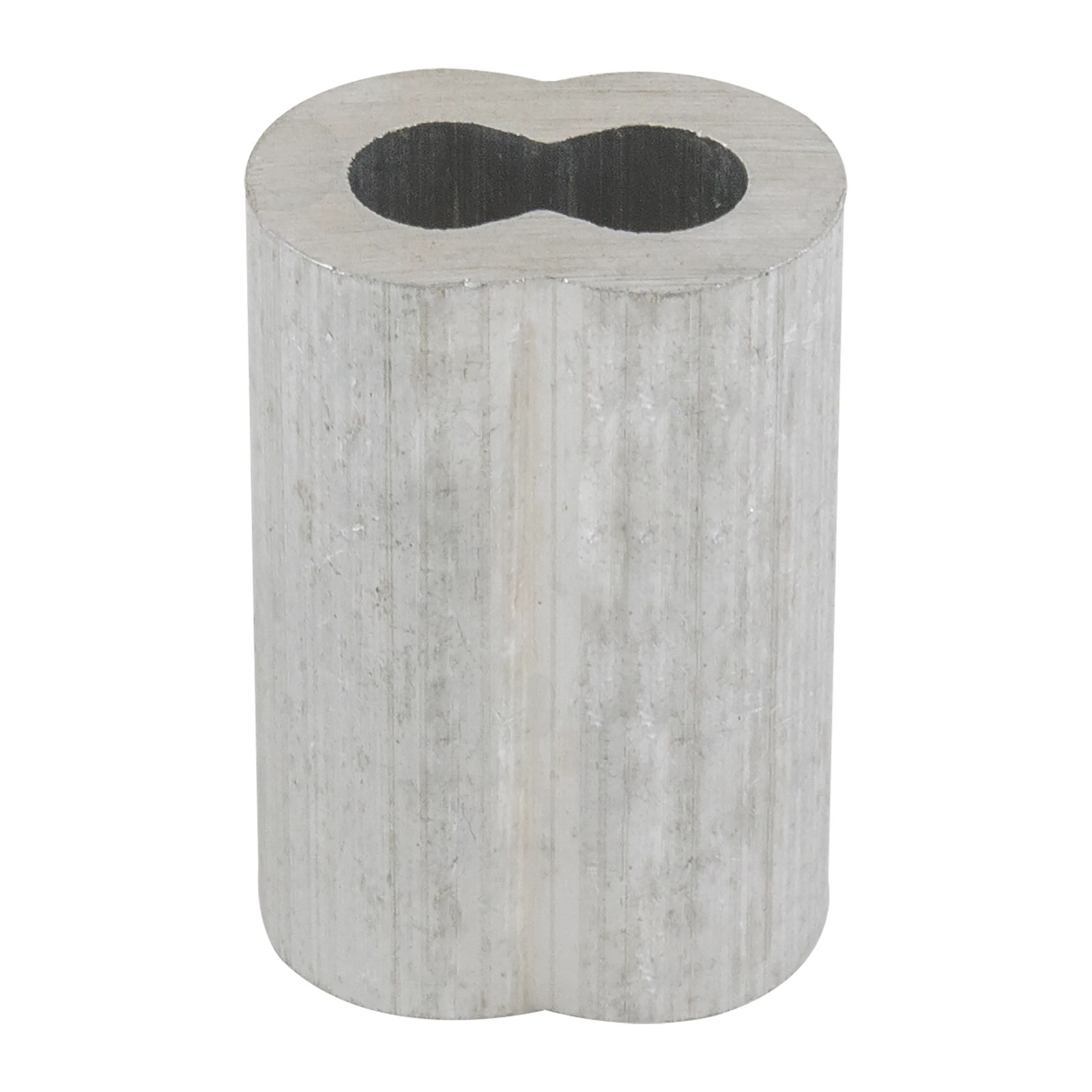 Casquillo Aluminio Doble 3/16" - Paquete 50 Piezas
