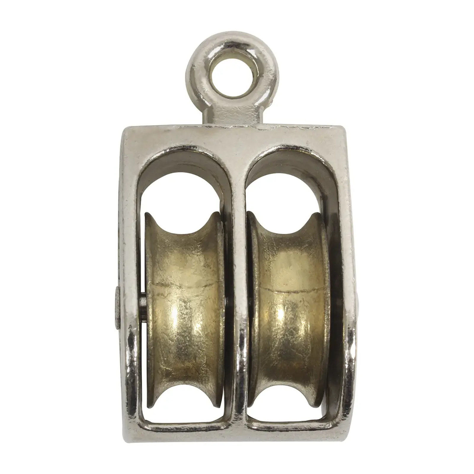 Garrucha Fija 1" (25 mm) Doble Zinc - Imagen 2