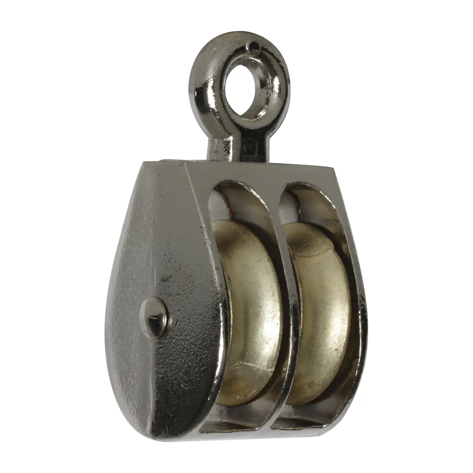 Garrucha Fija 1.5" (38 mm) Doble Zinc - Paquete 10 Piezas